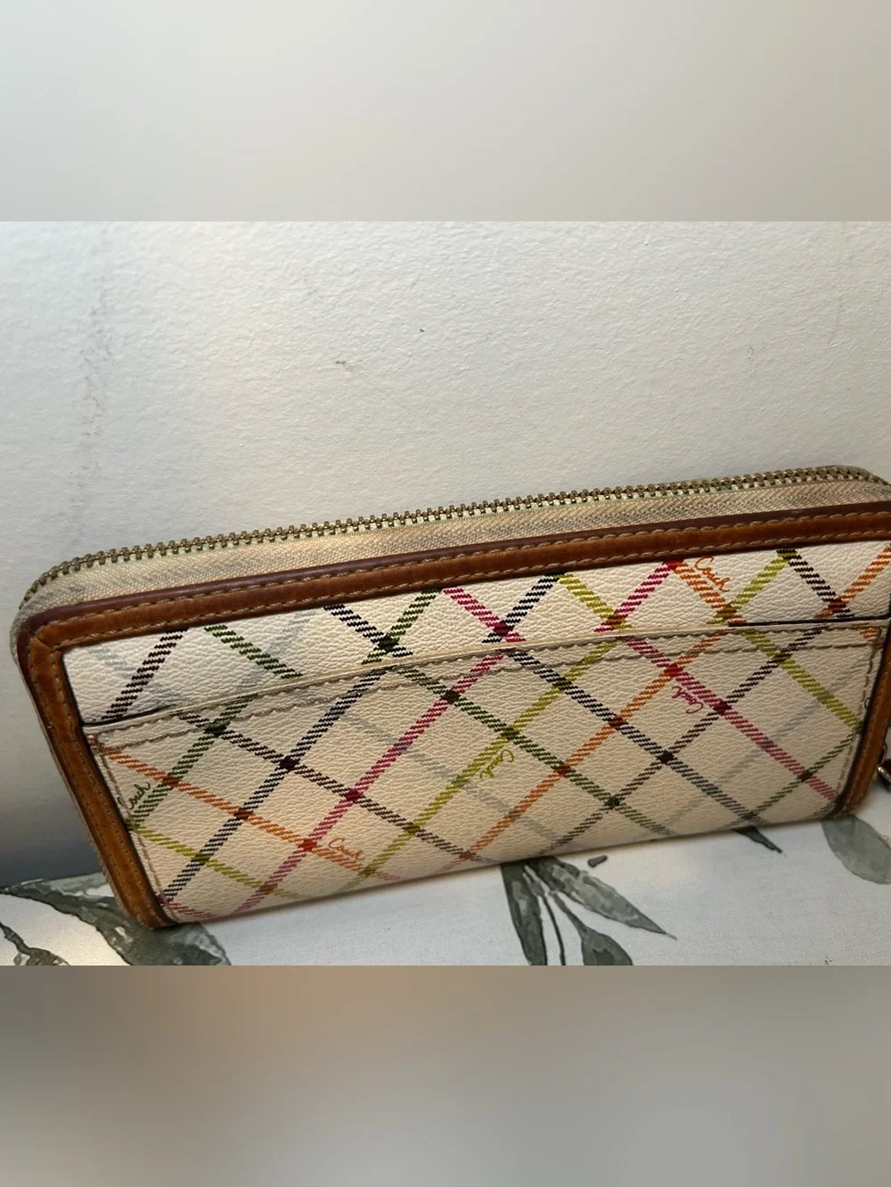 Vintage Coach Zip Wallet